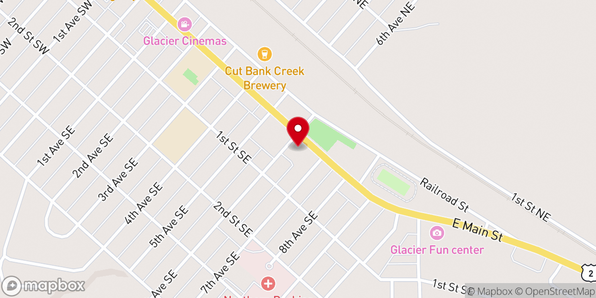 Map showing location of St Paul Lutheran Church
