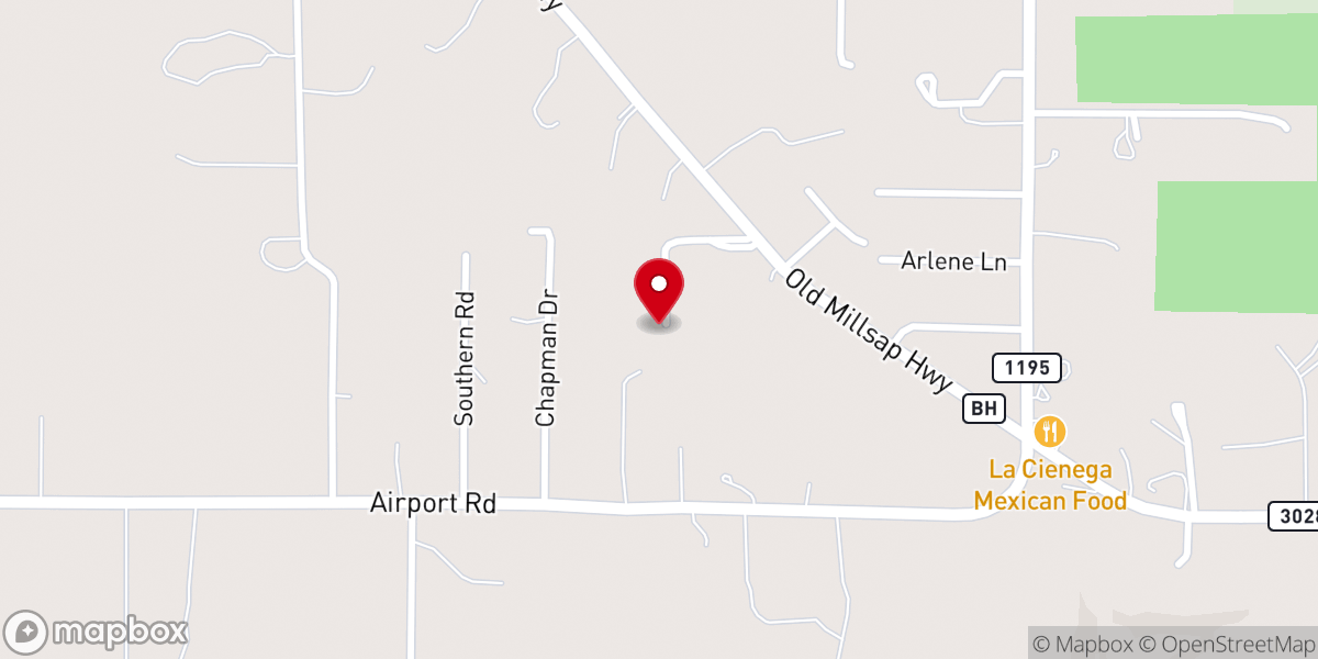 Map showing location of Grace Church of Mineral Wells