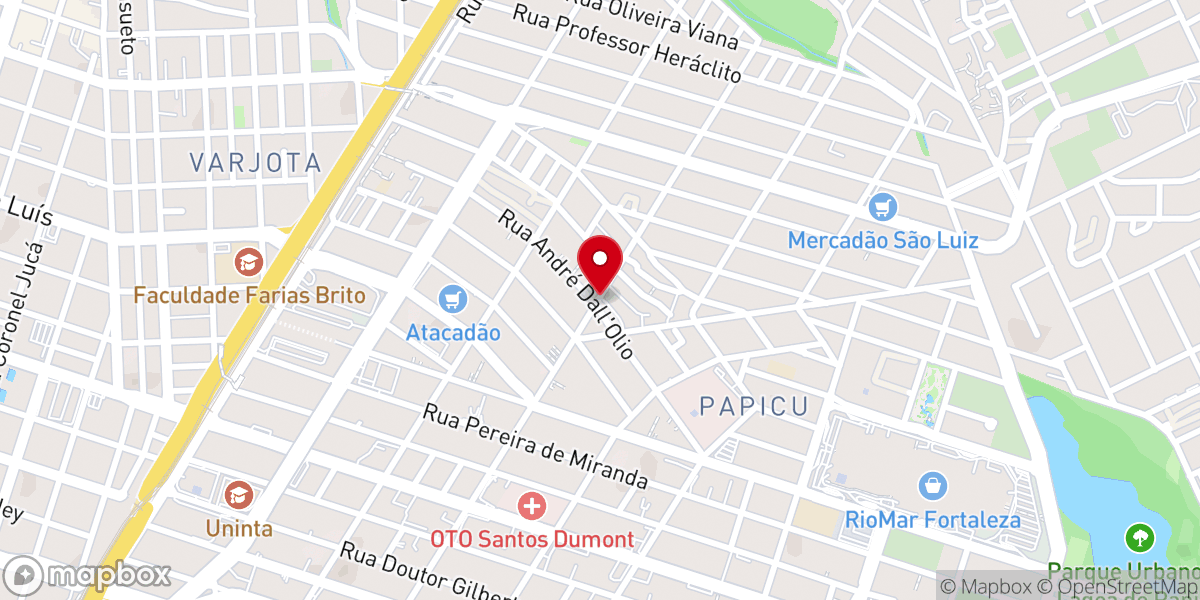 Map showing location of Assembléia de Deus -Ministério Montese