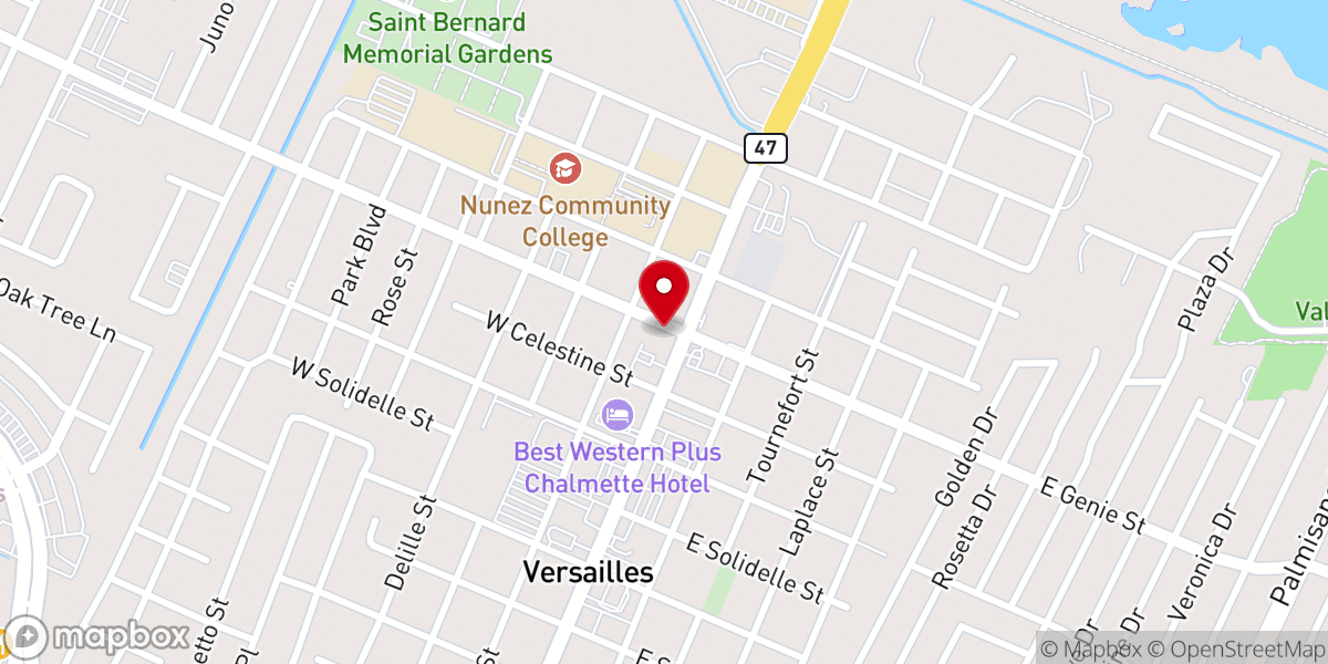 Map showing location of Keith's Seafood