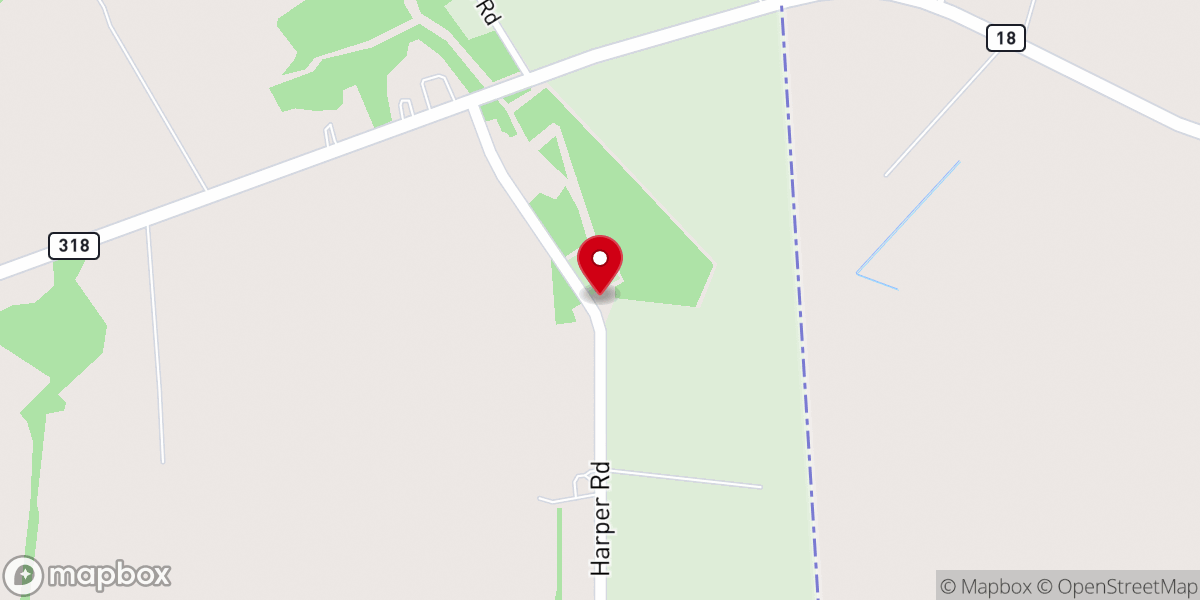Map showing location of Bethel Church