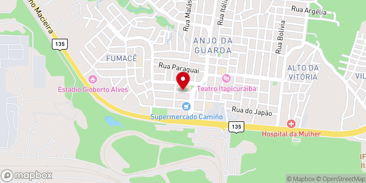 Map showing location of VIGÍLIÃO ITAQUIBACANGA EM CHAMAS