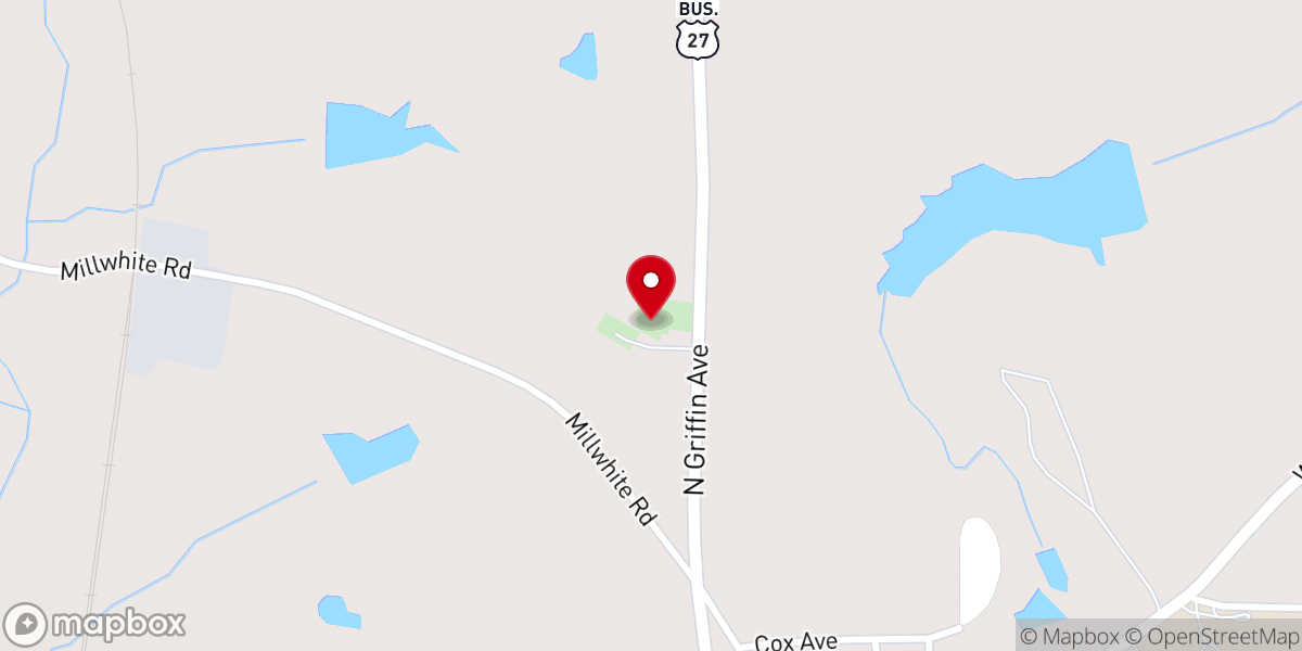Map showing location of Bethel A M E Church