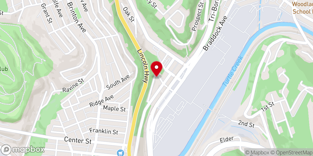 Map showing location of St. John the Baptist Orthodox Church