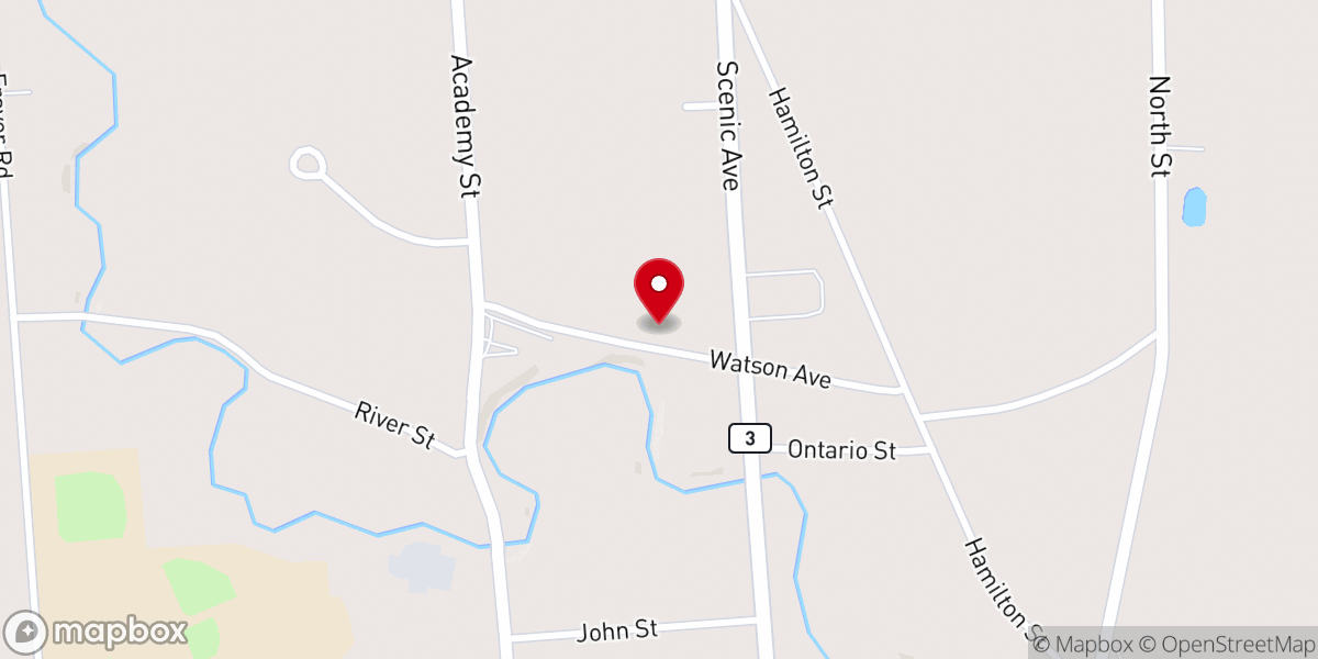 Map showing location of Town of Parish