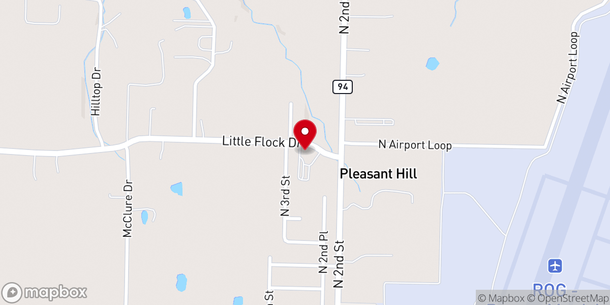 Map showing location of Boundless Grace Baptist Church
