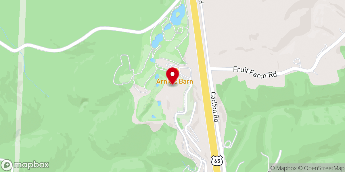 Map showing location of Cathedral of Nature