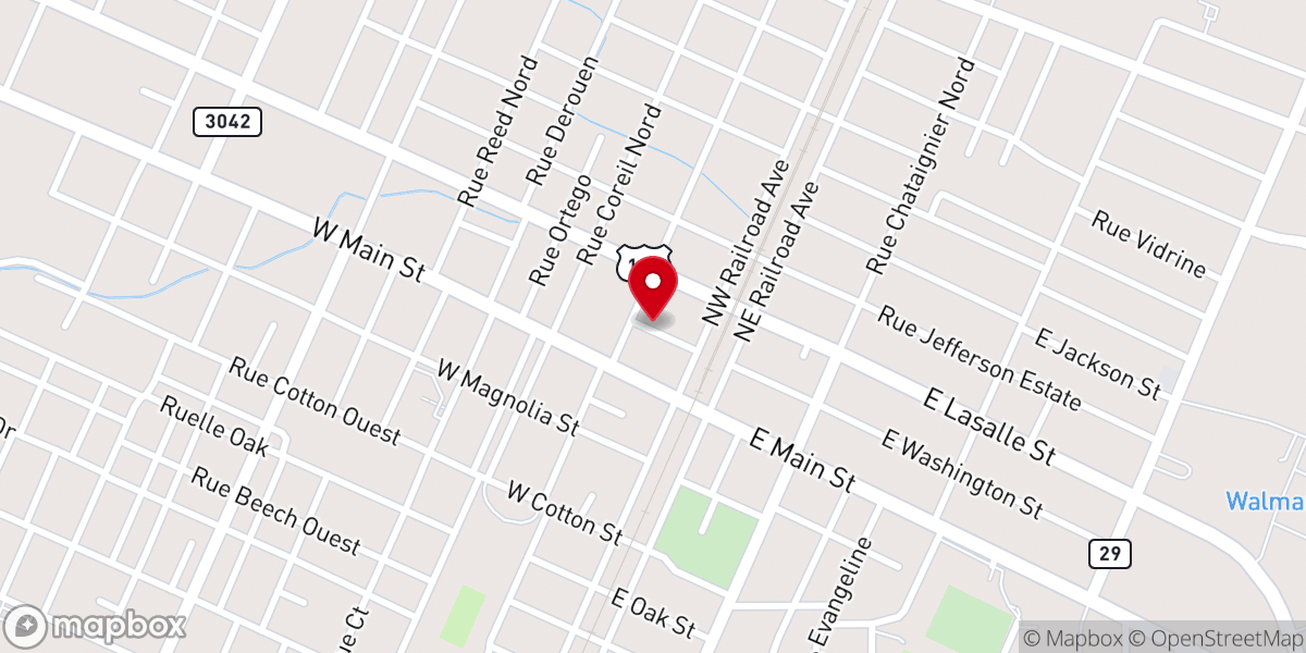 Map showing location of Cornerstone Community Church PBGA