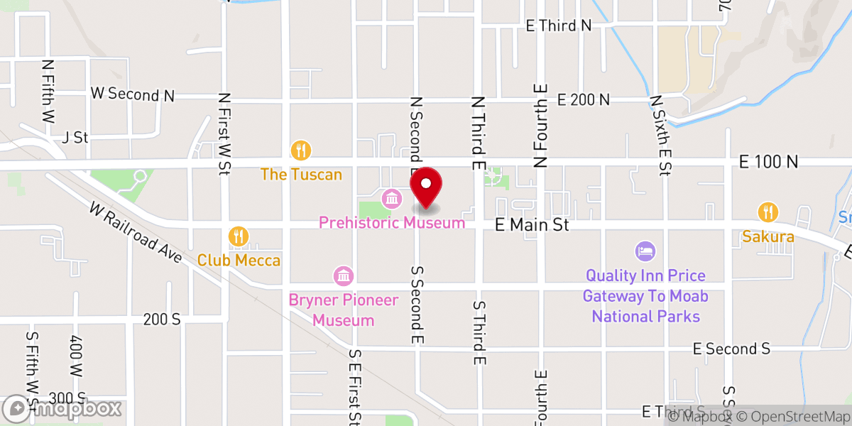 Map showing location of Price United Methodist Church