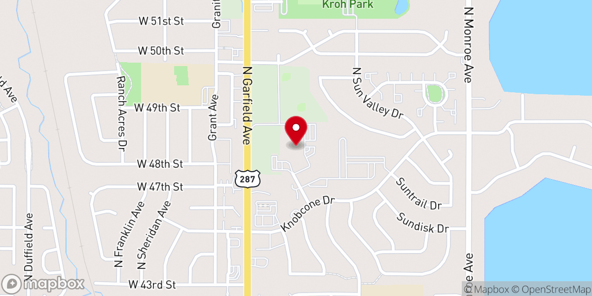 Map showing location of Immanuel Lutheran Church