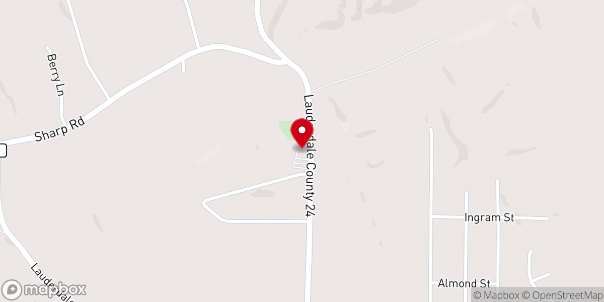 Map showing location of Stony Point church of Christ