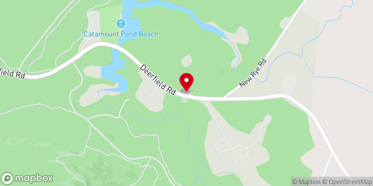 Map showing location of Old Allenstown Meeting House