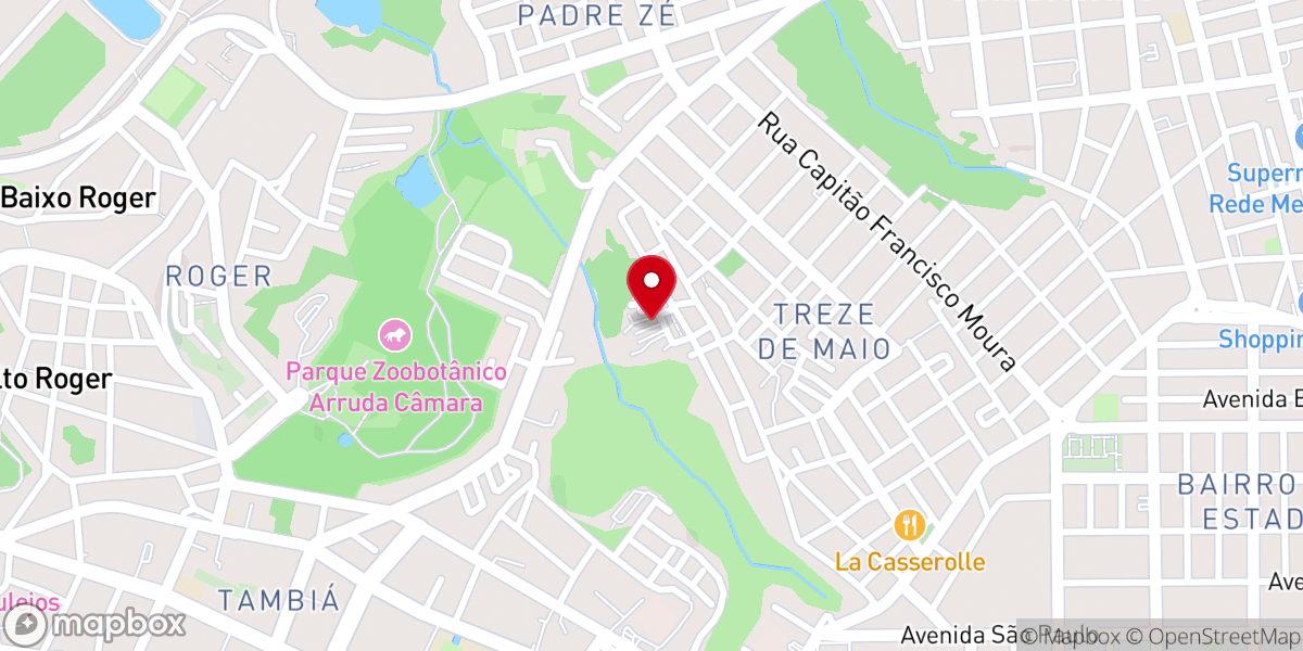 Map showing location of Assembleia de Deus na PB - ADPB - Cong. Riacho