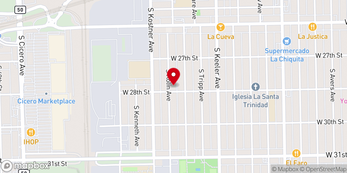 Map showing location of Good Shepherd Roman Catholic Church
