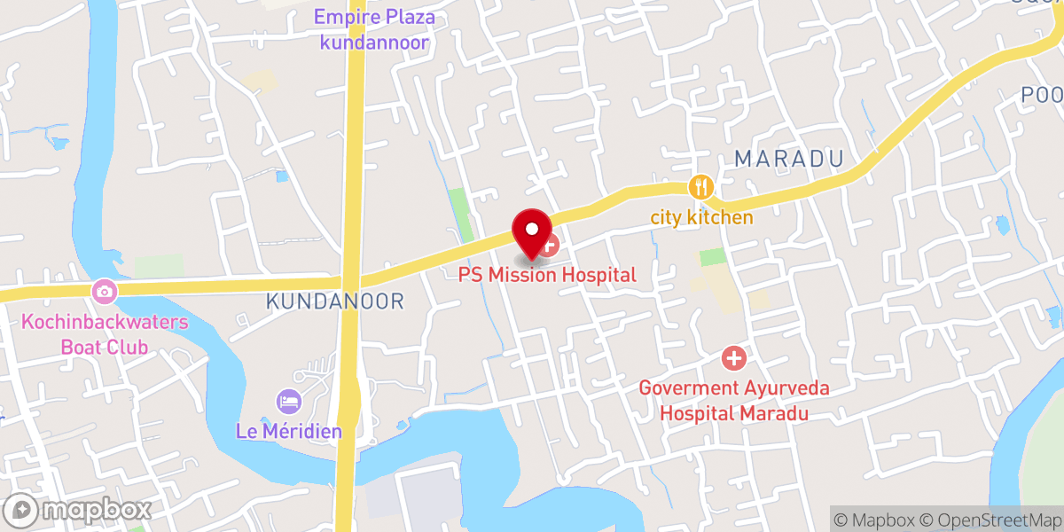 Map showing location of St Mary Magdalene Roman Catholic Church Moothedam