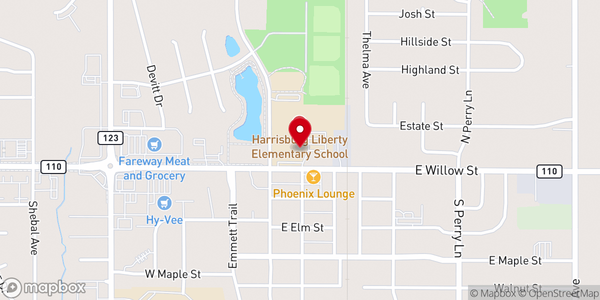 Map showing location of LifeChange Church - Harrisburg