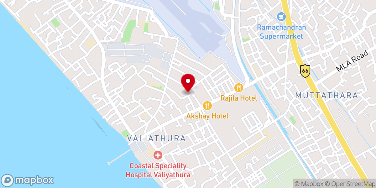Map showing location of St. Francis Xavier's Church