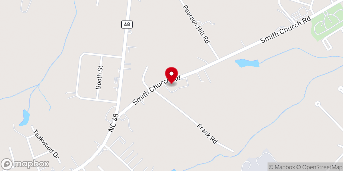 Map showing location of Smiths Church