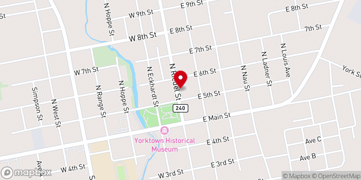 Map showing location of United Methodist Church