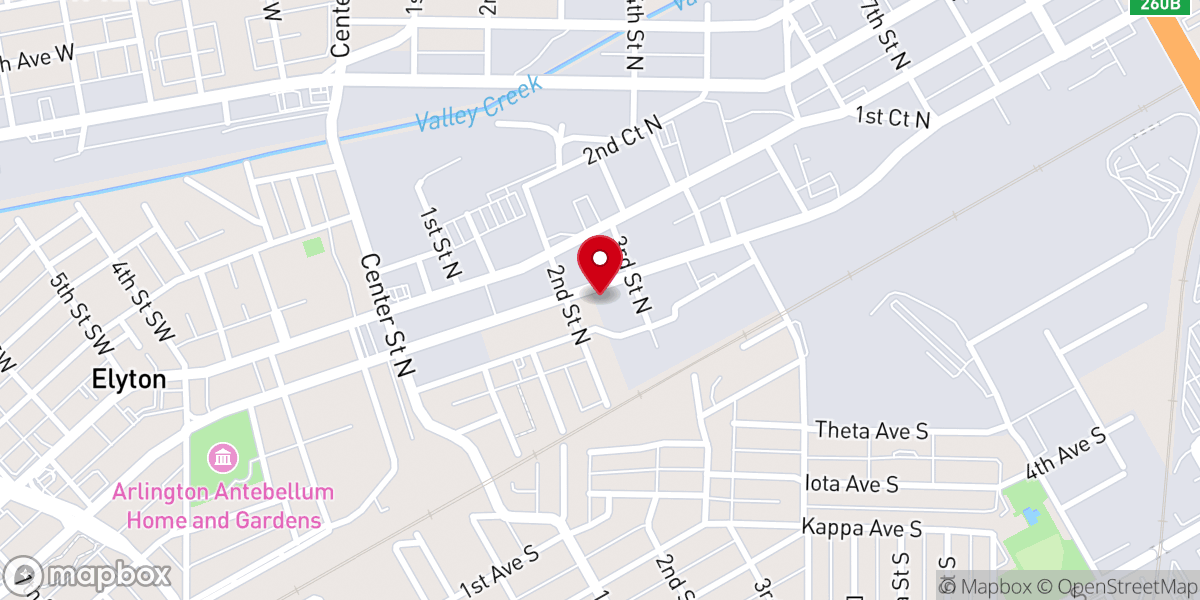 Map showing location of Jesus House Birmingham: RCCG