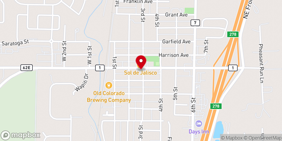 Map showing location of Wellington Area Chamber Of Commerce
