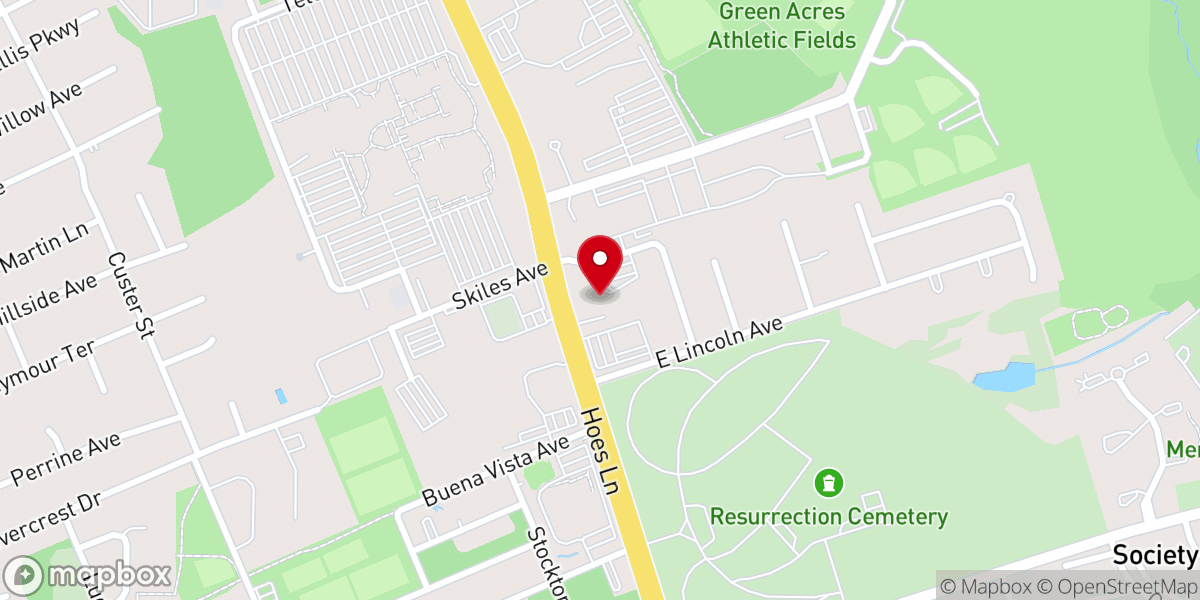 Map showing location of Christ United Methodist Church