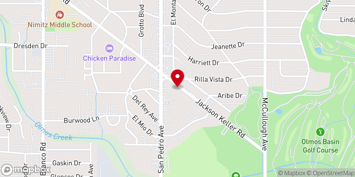 Map showing location of San Pedro Church of Christ