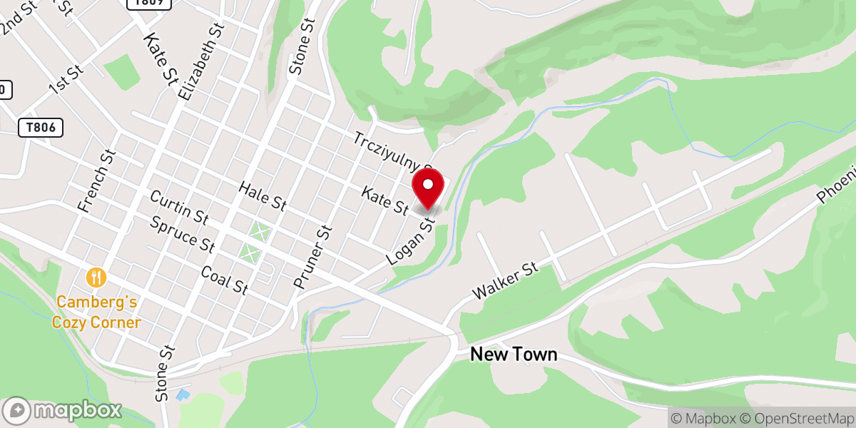 Map showing location of New Beginnings Baptist Church