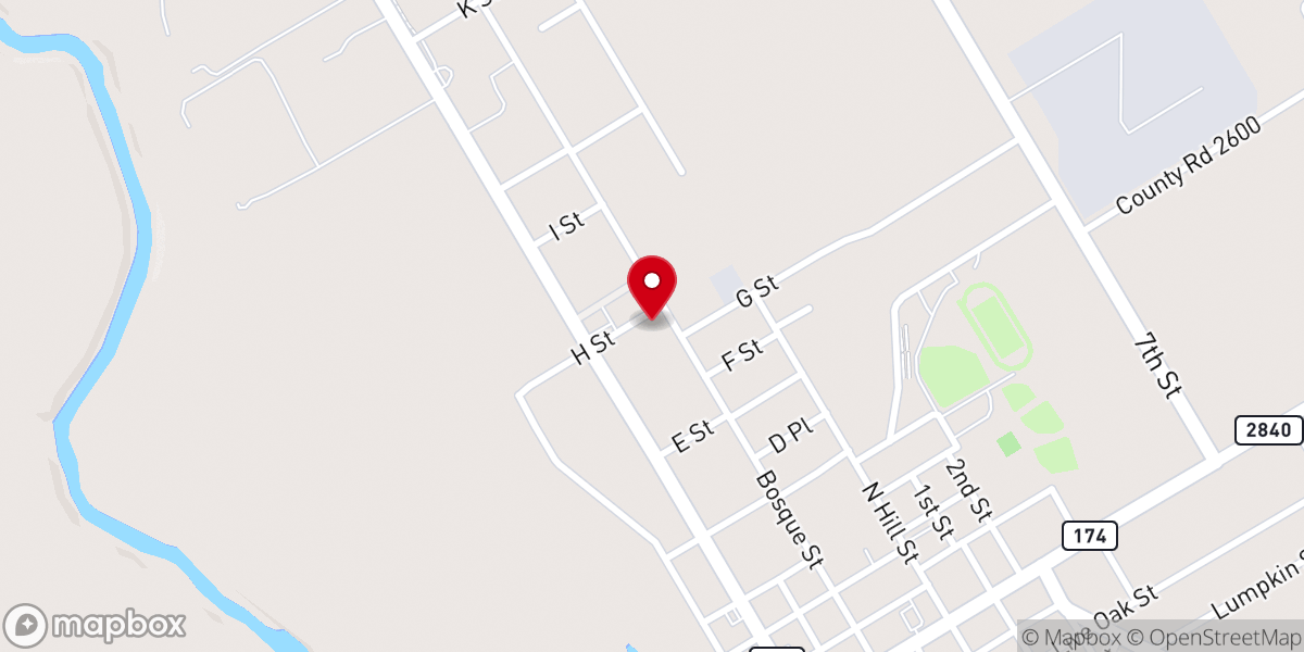 Map showing location of Meridian United Pentecostal Church