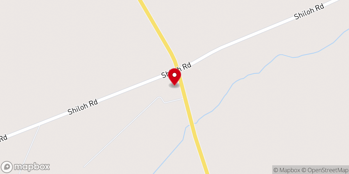 Map showing location of Shiloh Baptist Church