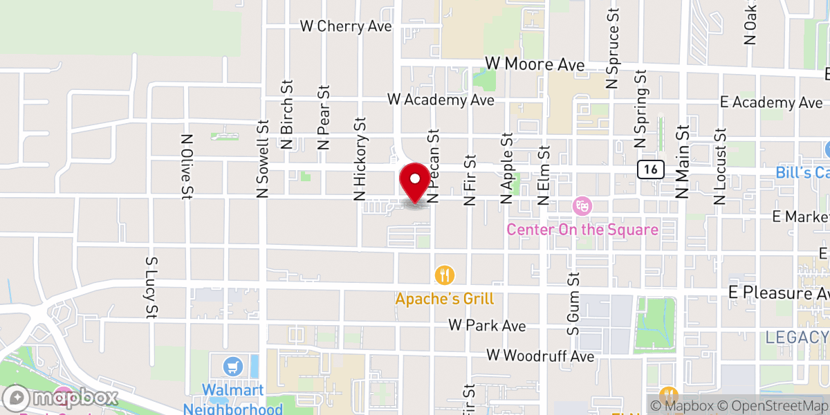 Map showing location of West Side Church of Christ