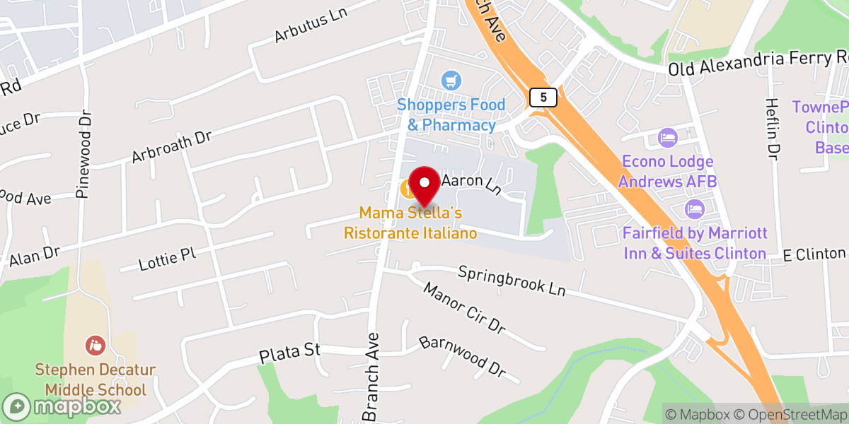 Map showing location of Judah Christian Center