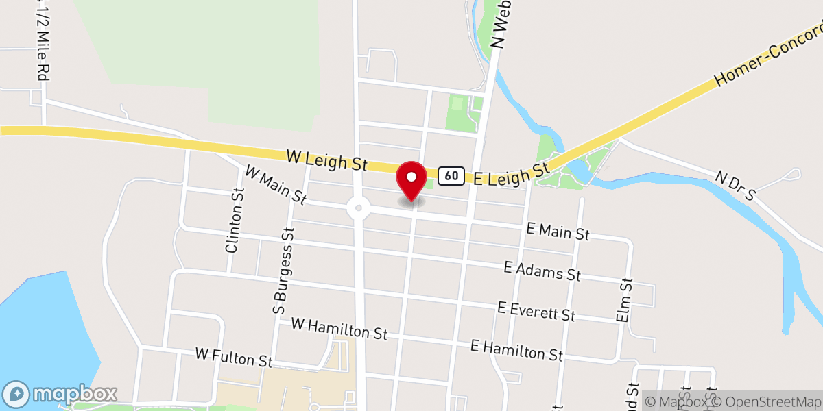 Map showing location of Homer Caring & Sharing Services