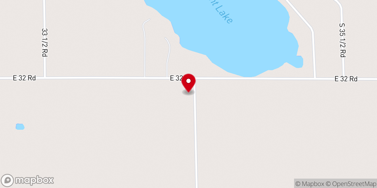 Map showing location of Pleasant Lake Chapel