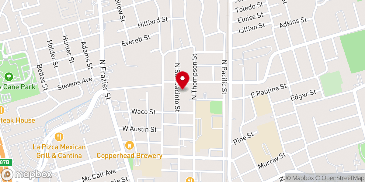 Map showing location of Vineyard Church of Conroe Mother’s Day Out