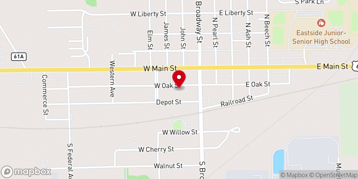 Map showing location of Lamb of God Mennonite Church