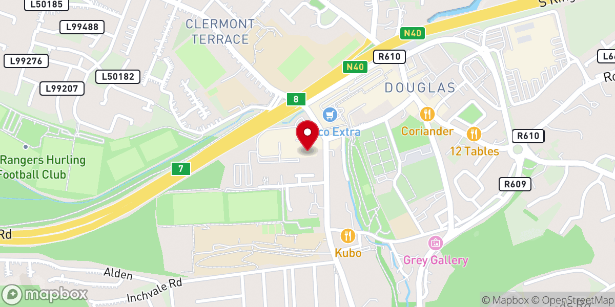 Map showing location of Radical Life Christian Church