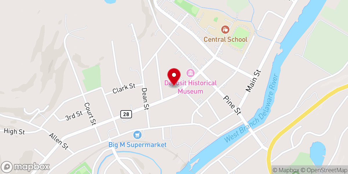 Map showing location of Presbyterian Church