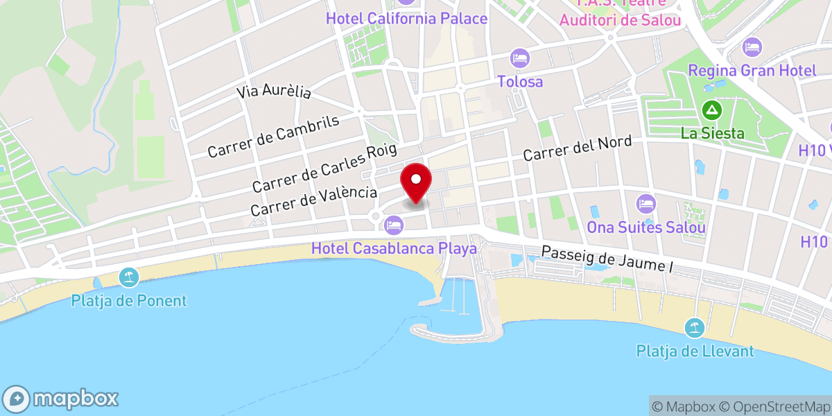 Map showing location of Parròquia Santa María del Mar