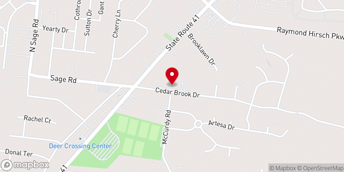 Map showing location of White House First Baptist Church