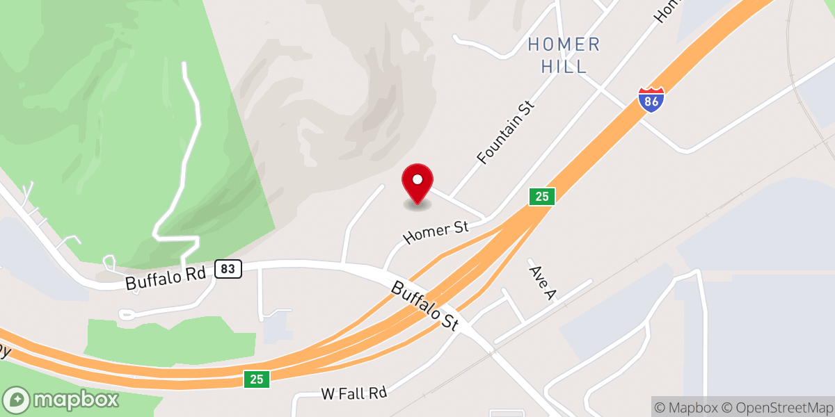 Map showing location of United Pentecostal Church