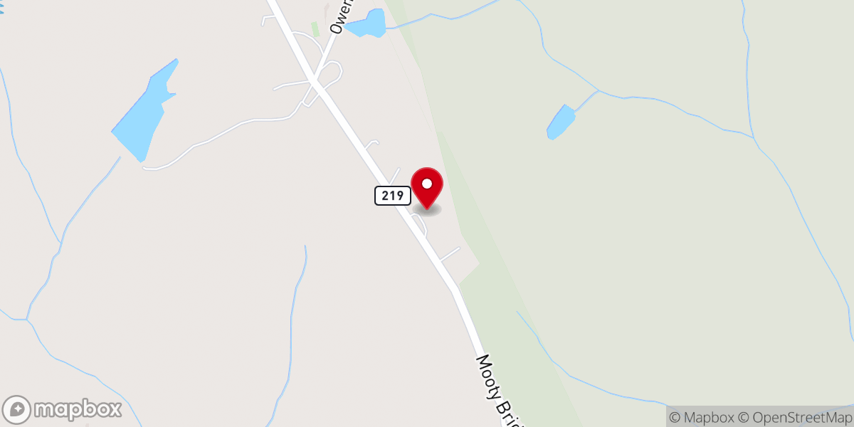 Map showing location of Canaan Baptist Church
