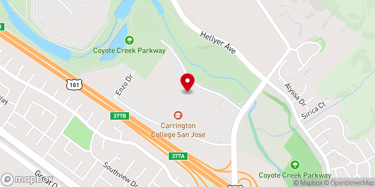 Map showing location of Gateway City Church