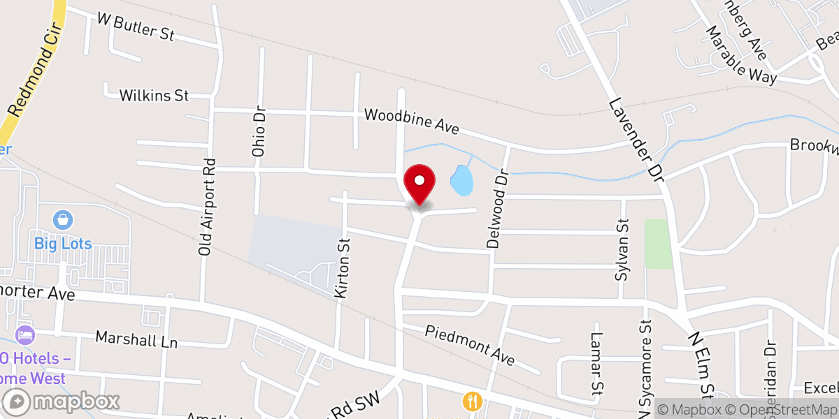 Map showing location of Church Glory Tabernacle