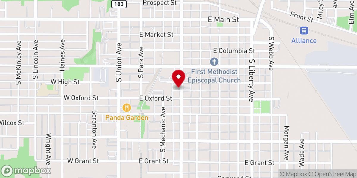Map showing location of Alliance Arid Club