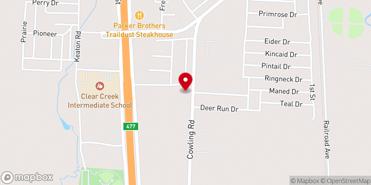 Map showing location of Trinity Chapel Pentecostal Church