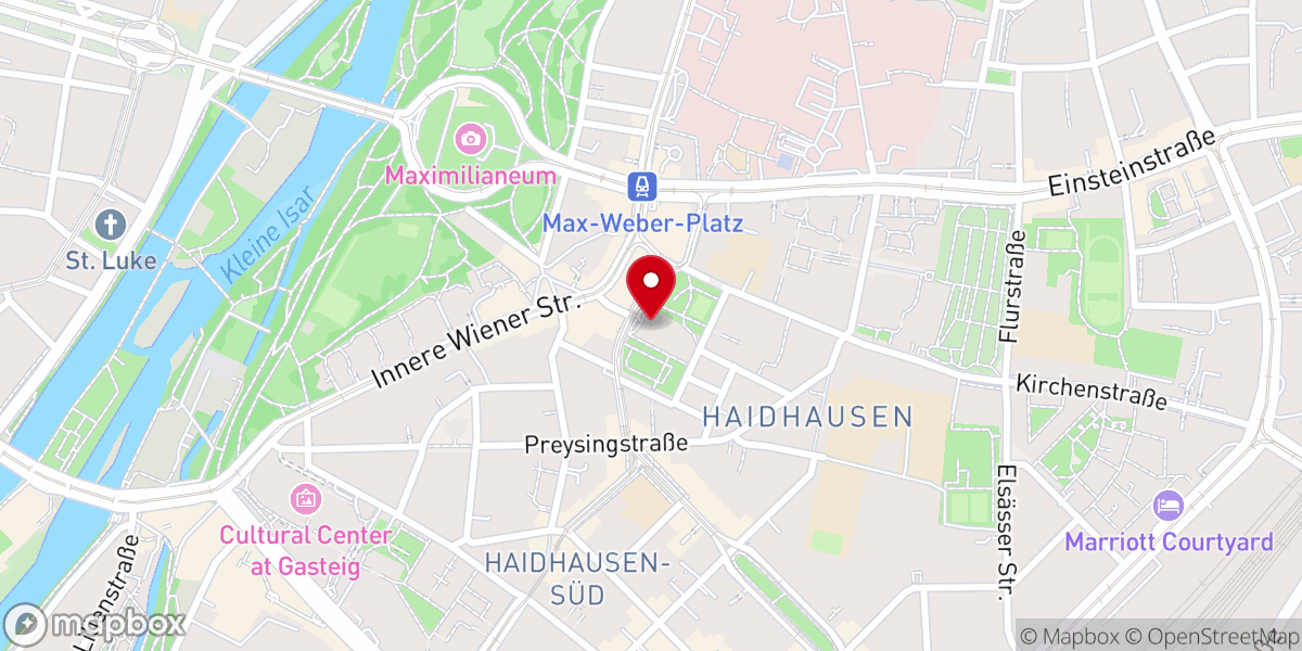 Map showing location of Neue Pfarrkirche St. Johann Baptist