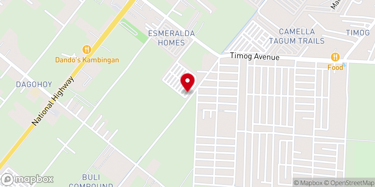 Map showing location of Metro Tagum Bible Baptist Church