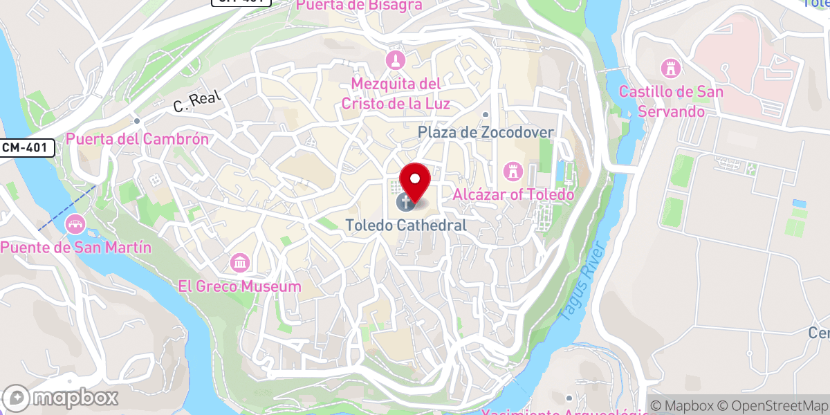 Map showing location of Santa Iglesia Catedral Primada de Santa María