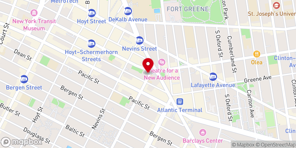 Map showing location of Baptist Temple Church